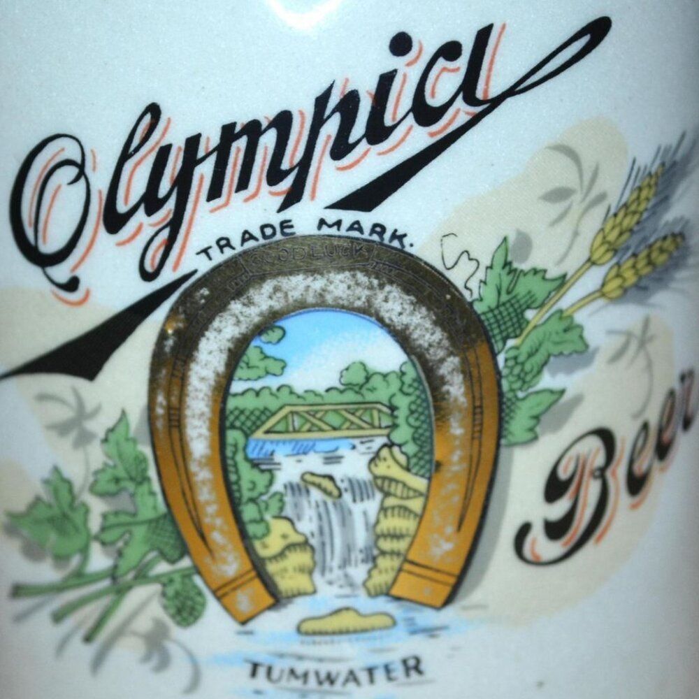 Cascade Keepsakes Olympia Stein Ceramic Beer Brands - Picture 7 of 8